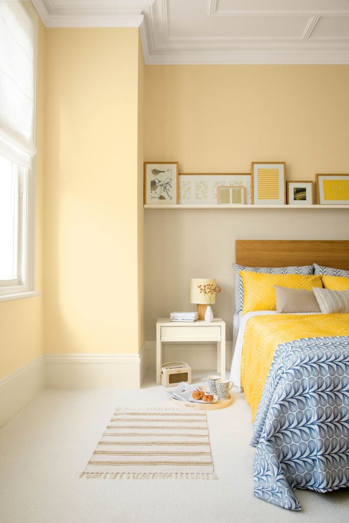 light lemon yellow colour wall paint