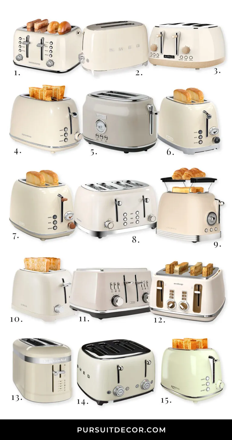 RETRO CHIC 15 Best CreamColored VintageStyle Toasters Pursuit Decor